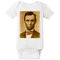 Abraham Lincoln Photograph Historical Artwork From 1863 Baby Bodysuit