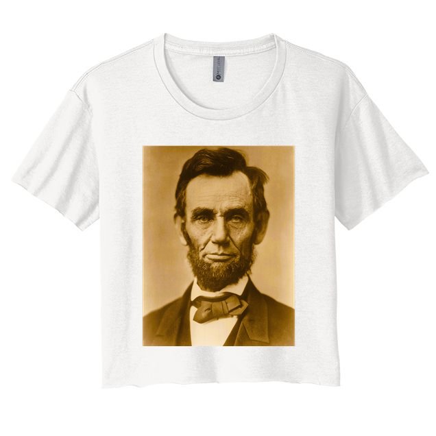Abraham Lincoln Photograph Historical Artwork From 1863 Crop Top