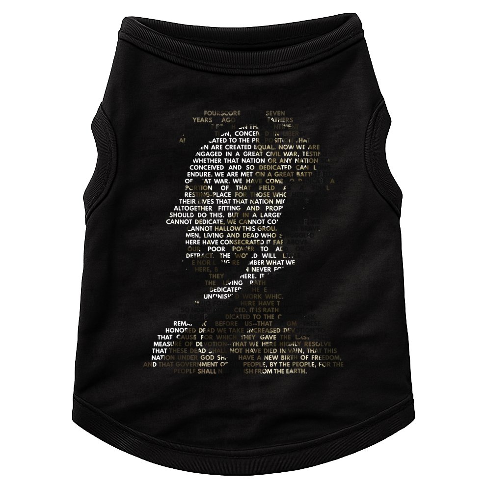 Abraham Lincoln Portrait Gettysburg Address Doggie Tank