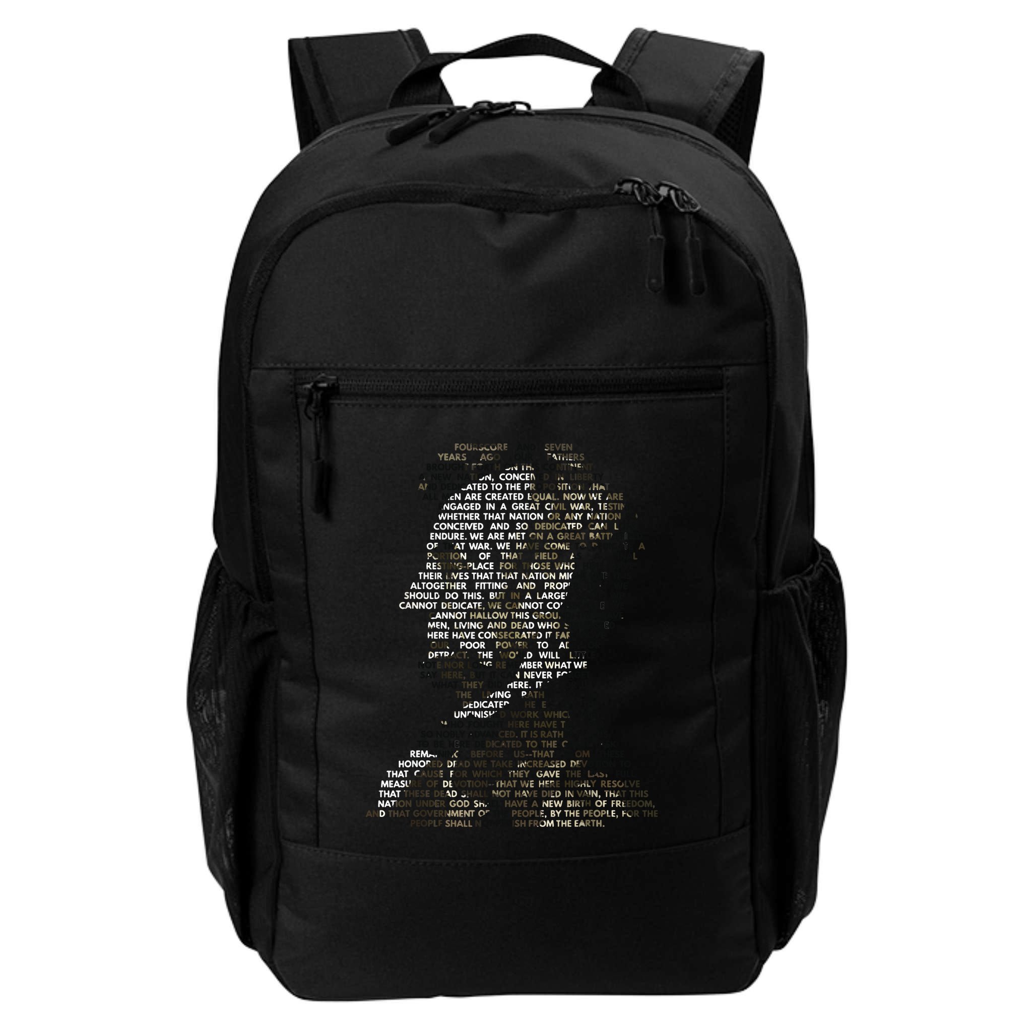 Abraham Lincoln Portrait Gettysburg Address Backpack