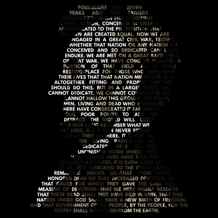 Abraham Lincoln Portrait Gettysburg Address Toddler T-Shirt