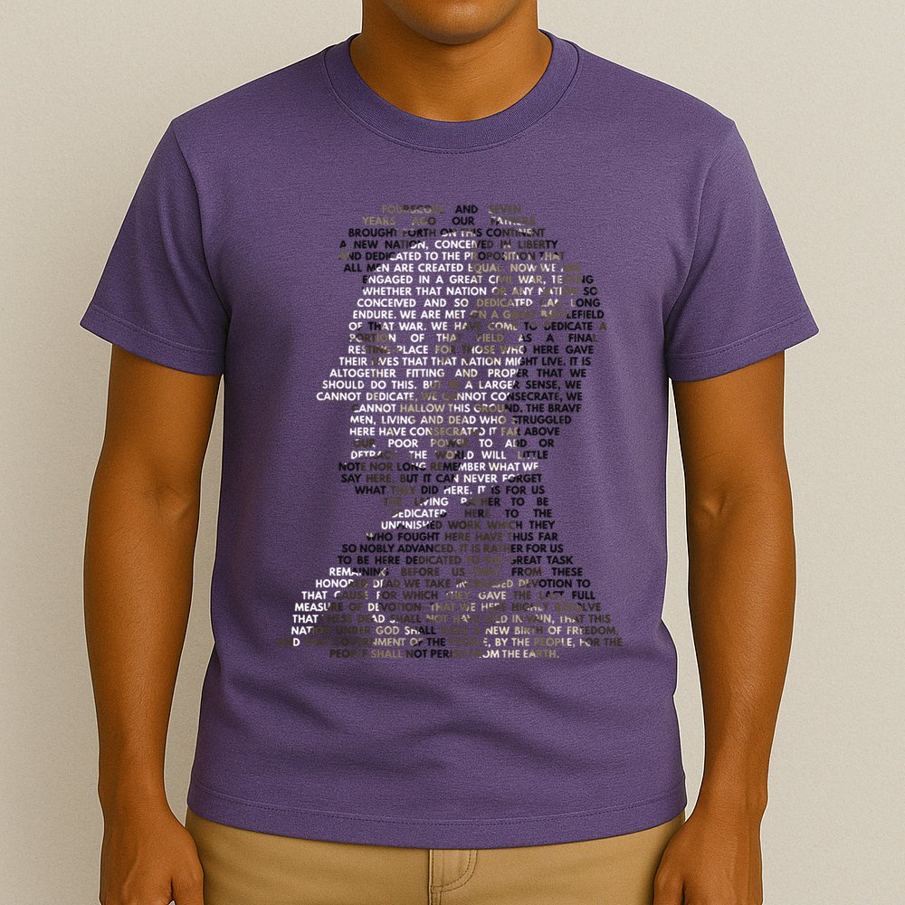 Abraham Lincoln Portrait Gettysburg Address T-Shirt