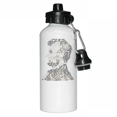 Abraham Lincoln Portrait Gettysburg Address Aluminum Water Bottle