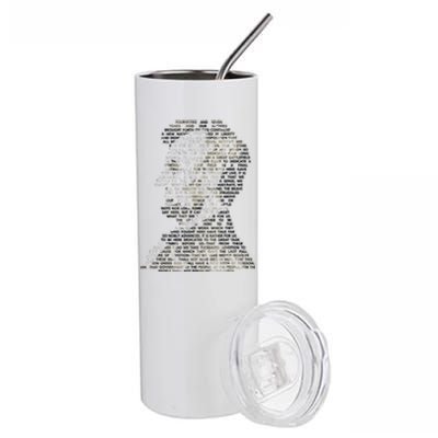 Abraham Lincoln Portrait Gettysburg Address Stainless Steel Tumbler