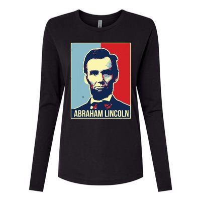 Abraham Lincoln President Womens Cotton Relaxed Long Sleeve T-Shirt