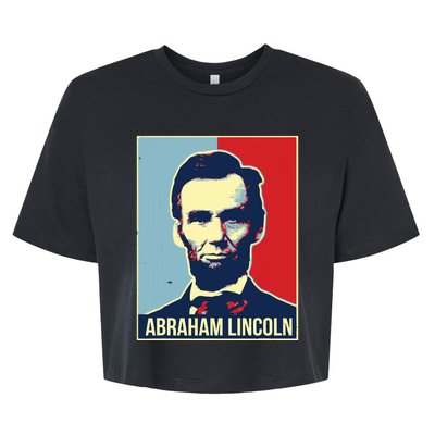 Abraham Lincoln President Bella+Canvas Jersey Crop Tee