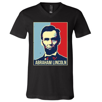 Abraham Lincoln President V-Neck T-Shirt