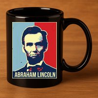Abraham Lincoln President 11oz C Handle Ceramic Mug