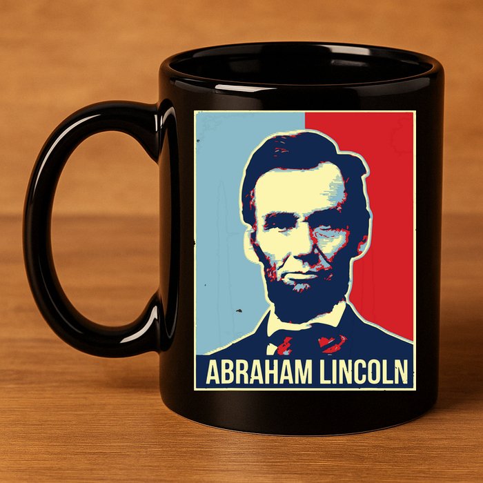 Abraham Lincoln President 11oz C Handle Ceramic Mug