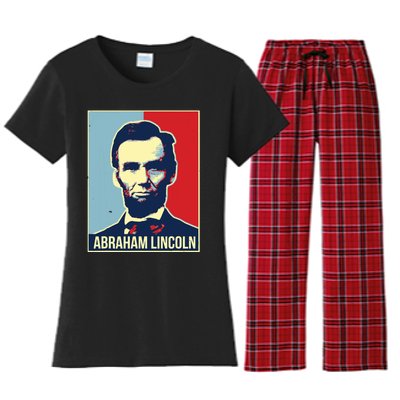 Abraham Lincoln President Women's Flannel Pajama Set