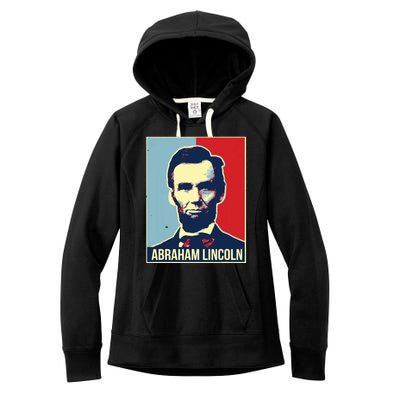 Abraham Lincoln President Women's Fleece Hoodie