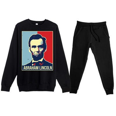 Abraham Lincoln President Premium Crewneck Sweatsuit Set