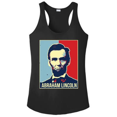 Abraham Lincoln President Ladies PosiCharge Competitor Racerback Tank