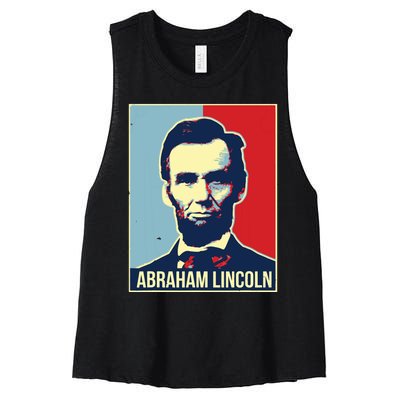 Abraham Lincoln President Women's Racerback Cropped Tank