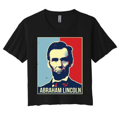 Abraham Lincoln President Women's Crop Top Tee