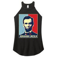 Abraham Lincoln President Women's Perfect Tri Rocker Tank