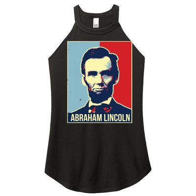 Abraham Lincoln President Women's Perfect Tri Rocker Tank