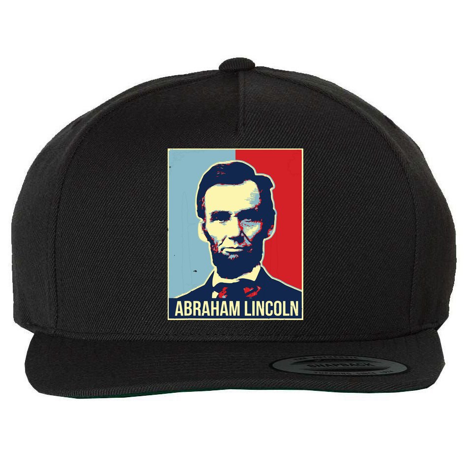 Abraham Lincoln President Wool Snapback Cap