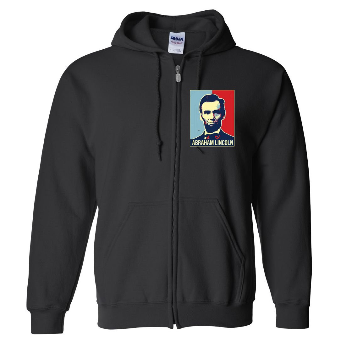 Abraham Lincoln President Full Zip Hoodie
