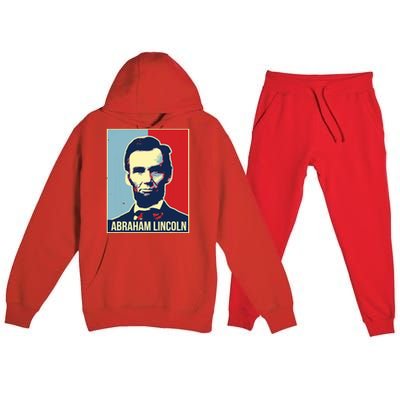 Abraham Lincoln President Premium Hooded Sweatsuit Set