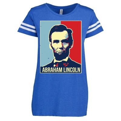 Abraham Lincoln President Enza Ladies Jersey Football T-Shirt