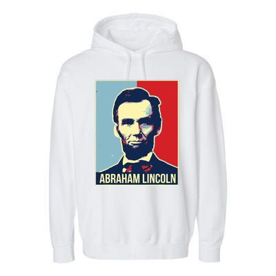 Abraham Lincoln President Garment-Dyed Fleece Hoodie