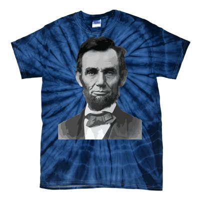 Abraham Lincoln Presidential Portrait Vintage Abe Lincoln Tie-Dye T-Shirt