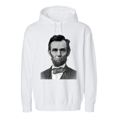 Abraham Lincoln Presidential Portrait Vintage Abe Lincoln Garment-Dyed Fleece Hoodie