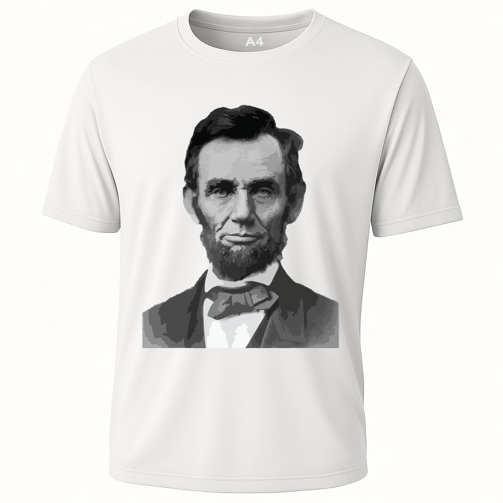 Abraham Lincoln Presidential Portrait Vintage Abe Lincoln Cooling Performance Crew T-Shirt