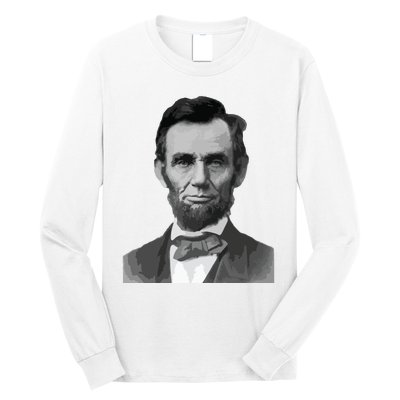 Abraham Lincoln Presidential Portrait Vintage Abe Lincoln Long Sleeve Shirt