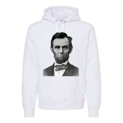 Abraham Lincoln Presidential Portrait Vintage Abe Lincoln Premium Hoodie