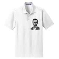 Abraham Lincoln Presidential Portrait Vintage Abe Lincoln Dry Zone Grid Polo