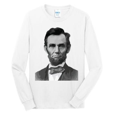 Abraham Lincoln Presidential Portrait Vintage Abe Lincoln Tall Long Sleeve T-Shirt