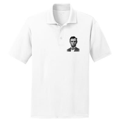 Abraham Lincoln Presidential Portrait Vintage Abe Lincoln PosiCharge RacerMesh Polo