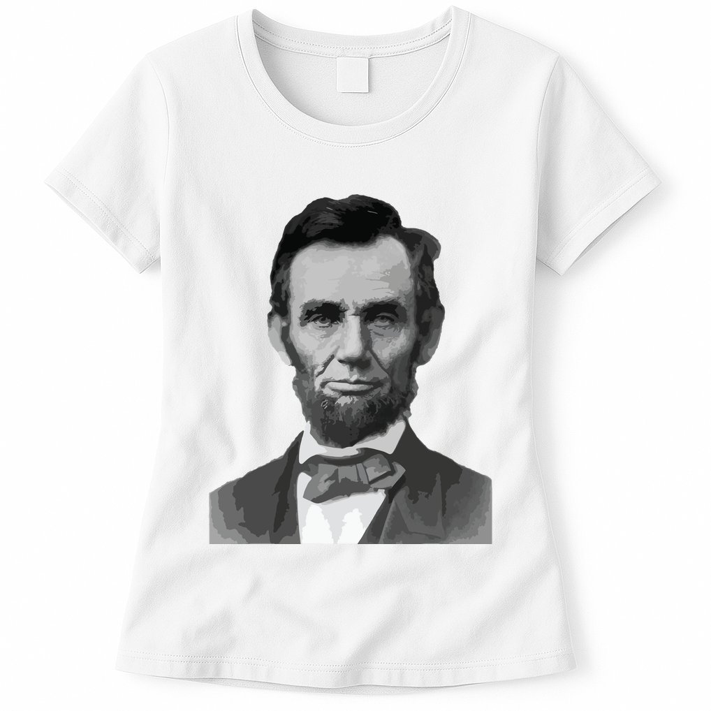Abraham Lincoln Presidential Portrait Vintage Abe Lincoln Womens T-Shirt