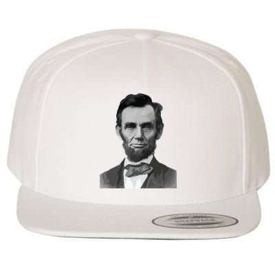 Abraham Lincoln Presidential Portrait Vintage Abe Lincoln Wool Snapback Cap