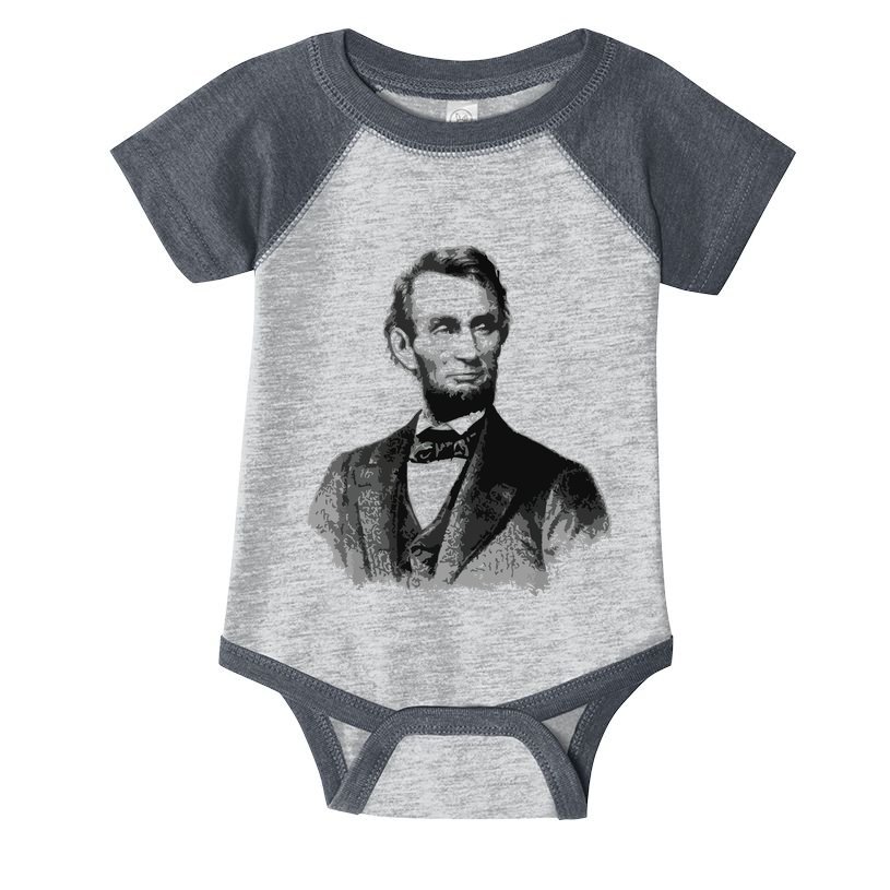 Abraham Lincoln Presidential Portrait Vintage Abe Lincoln Infant Baby Jersey Bodysuit