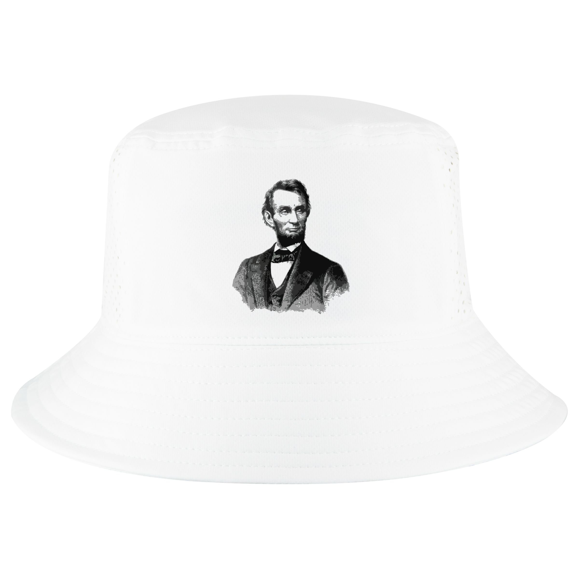 Abraham Lincoln Presidential Portrait Vintage Abe Lincoln Cool Comfort Performance Bucket Hat