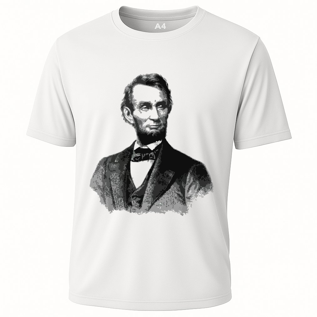 Abraham Lincoln Presidential Portrait Vintage Abe Lincoln Cooling Performance Crew T-Shirt