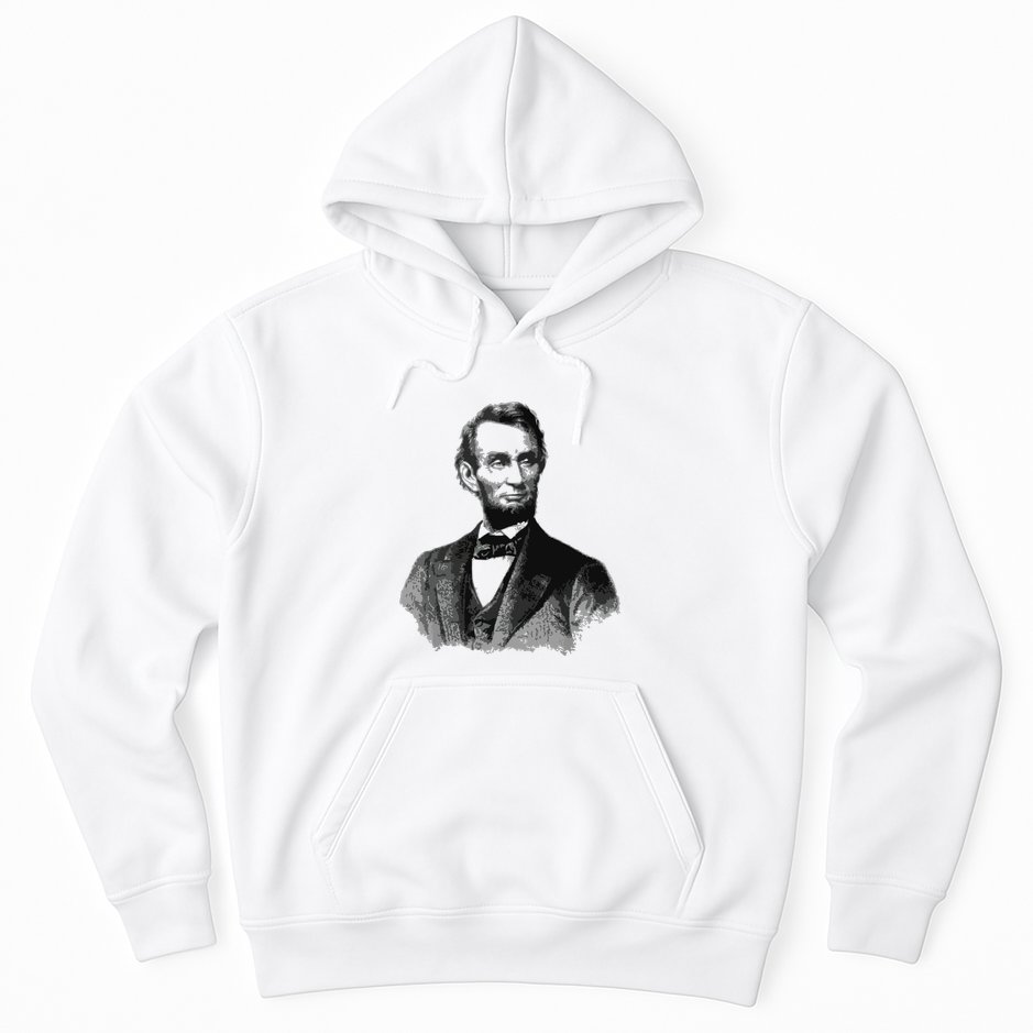 Abraham Lincoln Presidential Portrait Vintage Abe Lincoln Hoodie