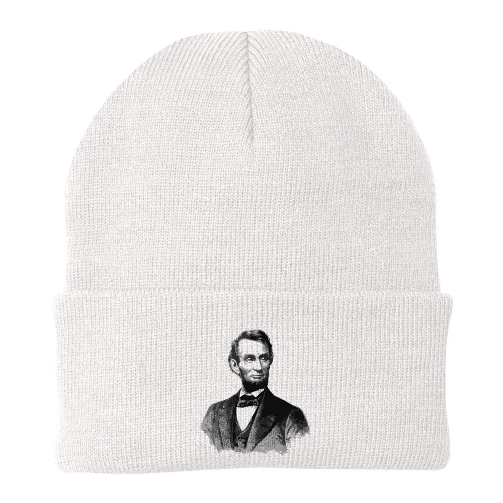 Abraham Lincoln Presidential Portrait Vintage Abe Lincoln Beanie
