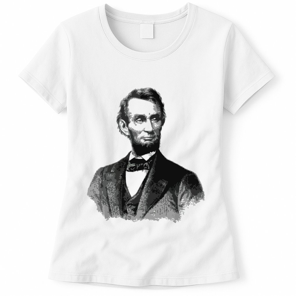 Abraham Lincoln Presidential Portrait Vintage Abe Lincoln Womens T-Shirt
