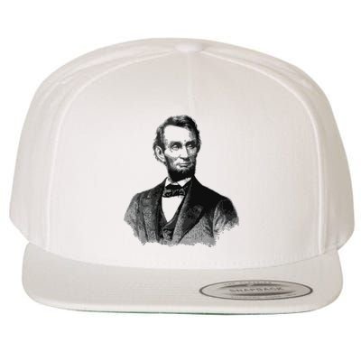 Abraham Lincoln Presidential Portrait Vintage Abe Lincoln Wool Snapback Cap