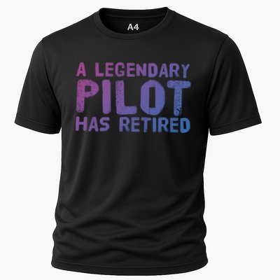 A Legendary Pilot Has Retired Funny Retiret Copilot Gift Great Gift Performance Shirt