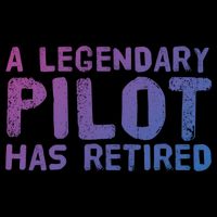 A Legendary Pilot Has Retired Funny Retiret Copilot Gift Great Gift Impact Tech Backpack