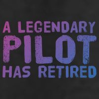 A Legendary Pilot Has Retired Funny Retiret Copilot Gift Great Gift Adult Drive Performance Visor