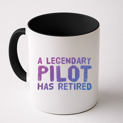 A Legendary Pilot Has Retired Funny Retiret Copilot Gift Great Gift Mug