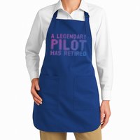 A Legendary Pilot Has Retired Funny Retiret Copilot Gift Great Gift Apron