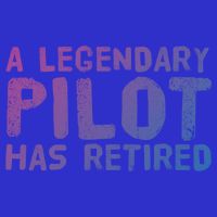A Legendary Pilot Has Retired Funny Retiret Copilot Gift Great Gift Apron