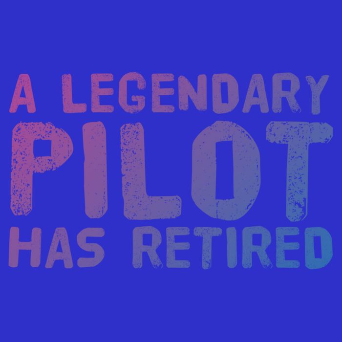 A Legendary Pilot Has Retired Funny Retiret Copilot Gift Great Gift Apron